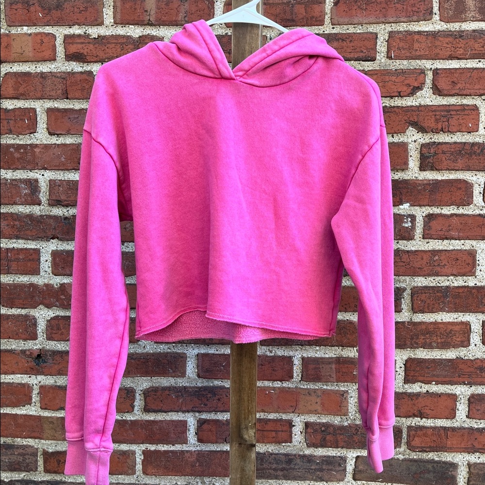 GAP Teen Fuchsia Cropped Hoodie